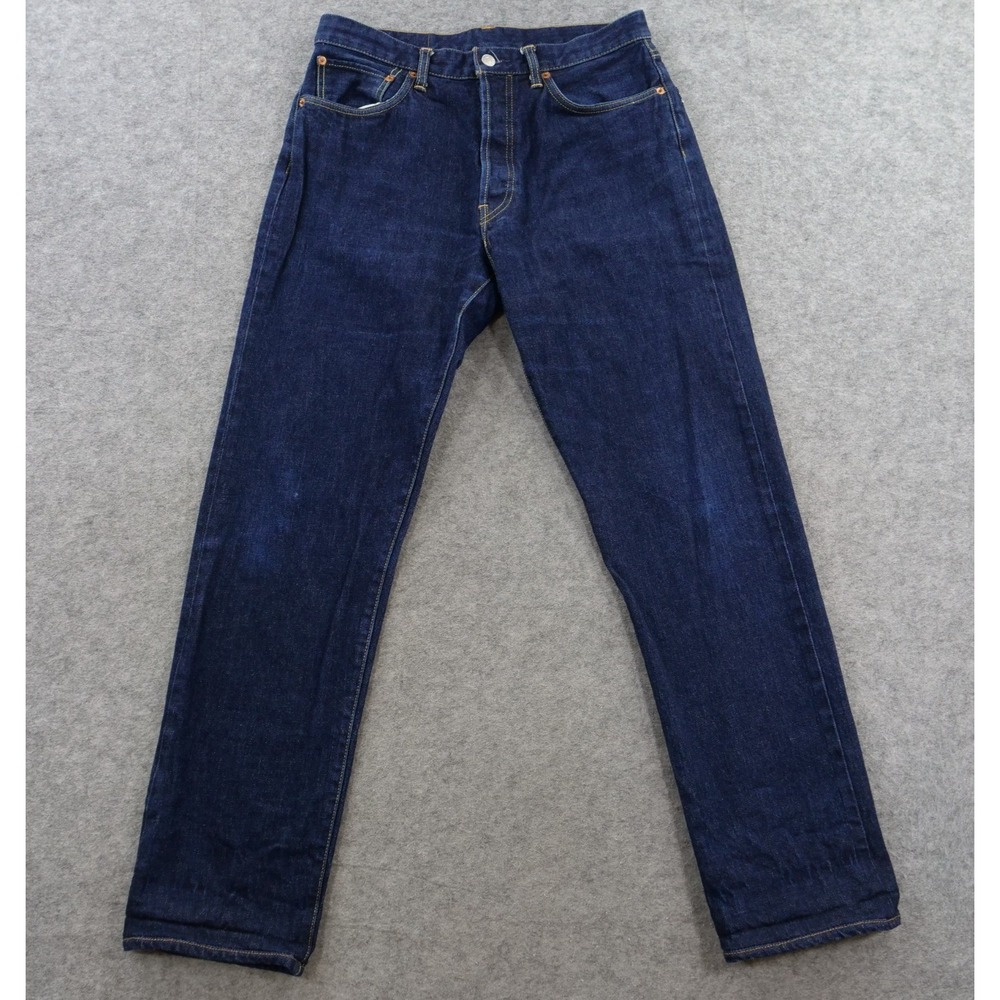 Buck Mason Jeans Mens 32 Blue Ford Standard Double Dipped Indigo Denim